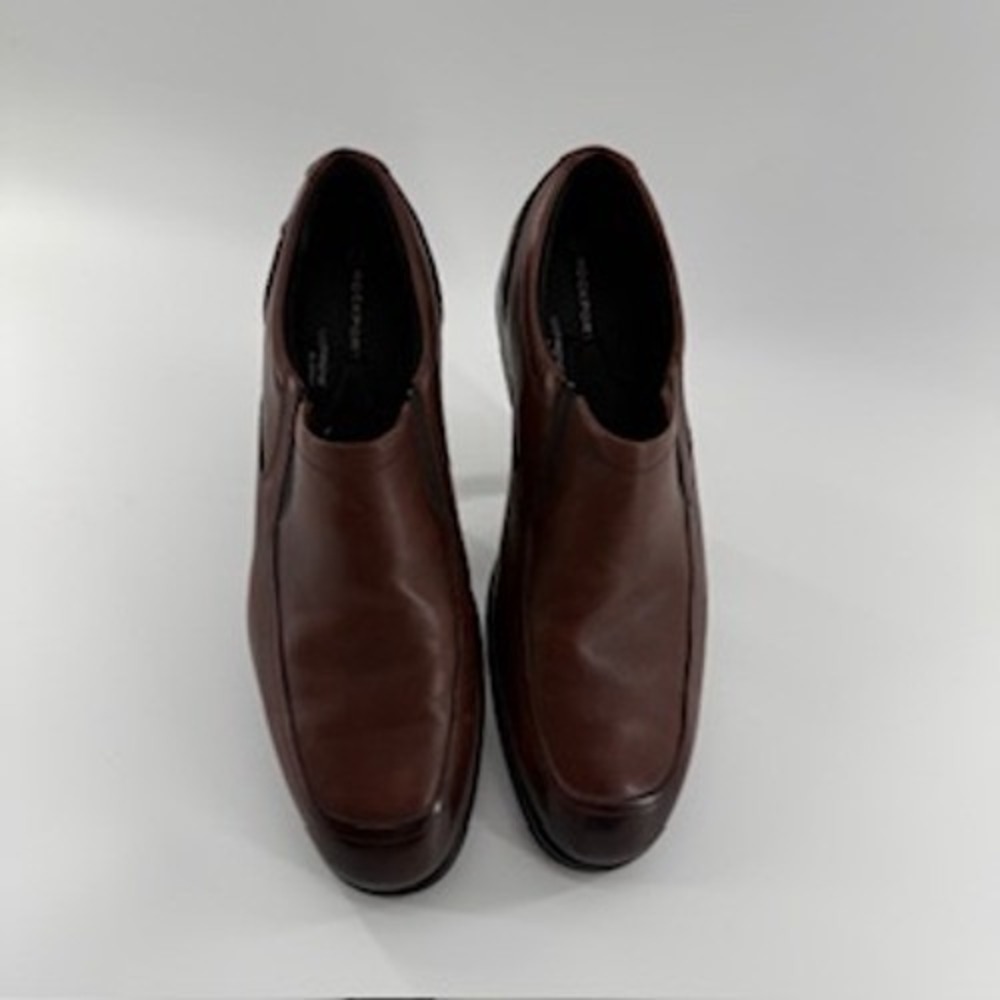 Rockport‎ Men's Leather Slip On Dress Shoes Brown Odiproene By Adidas Size 12.5